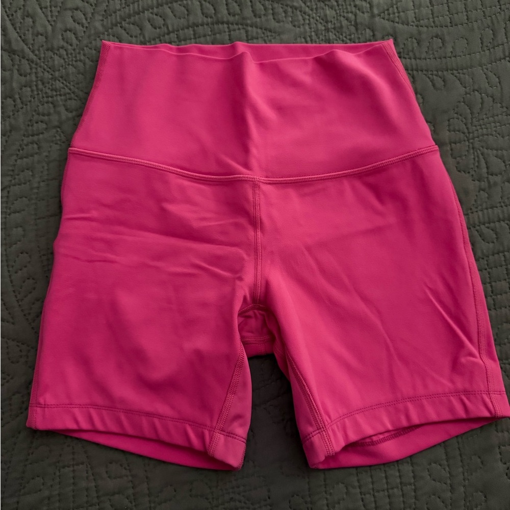lululemon athletica Hot Pink High-Rise Align Bike Shorts